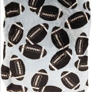 Oversized plush throw / blanket. Football